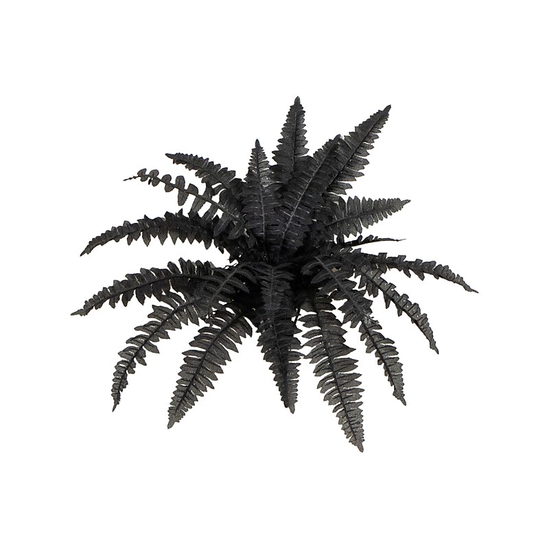 Nearly Natural Artificial Halloween Black Boston Fern - Set of 6, 19", 6/Set (P2199-S6) image 1