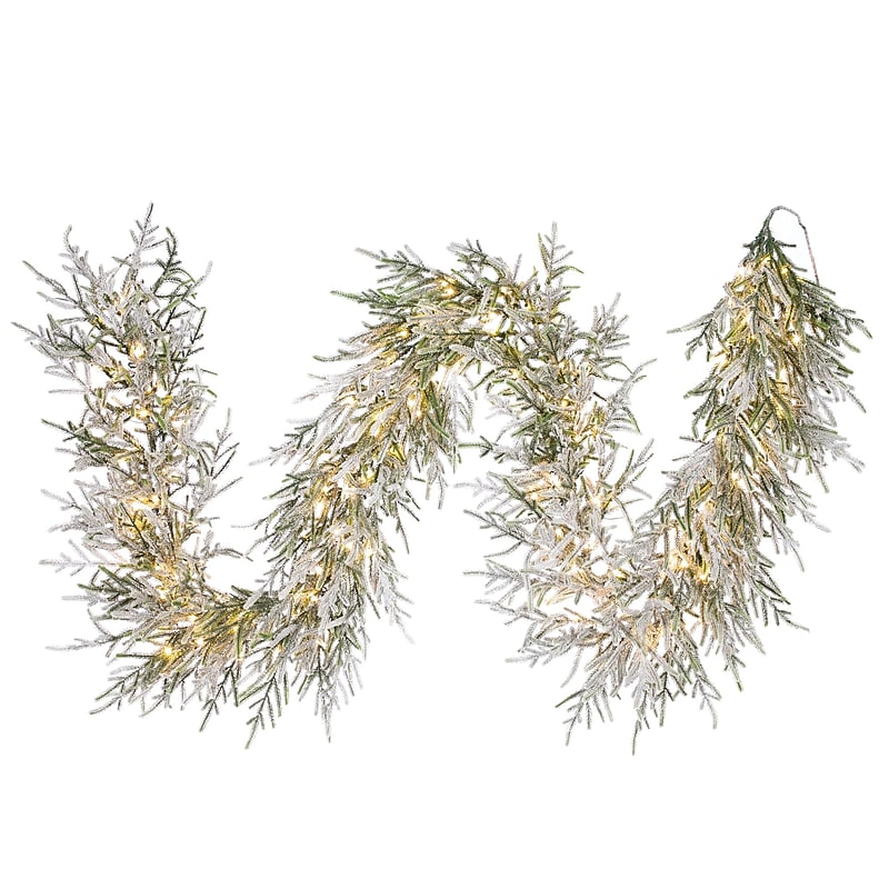 Fraser Hill Farm 9' Real Feel Pre-Lit Artificial Christmas Garland (FFRF108G-5MSN) image 1