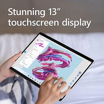 Microsoft Surface Pro 9 13" Tablet, Intel Core i5-1235U Evo, 8GB Memory, WiFi, 512GB SSD, Windows 11 Home, Platinum (QEZ-00001)