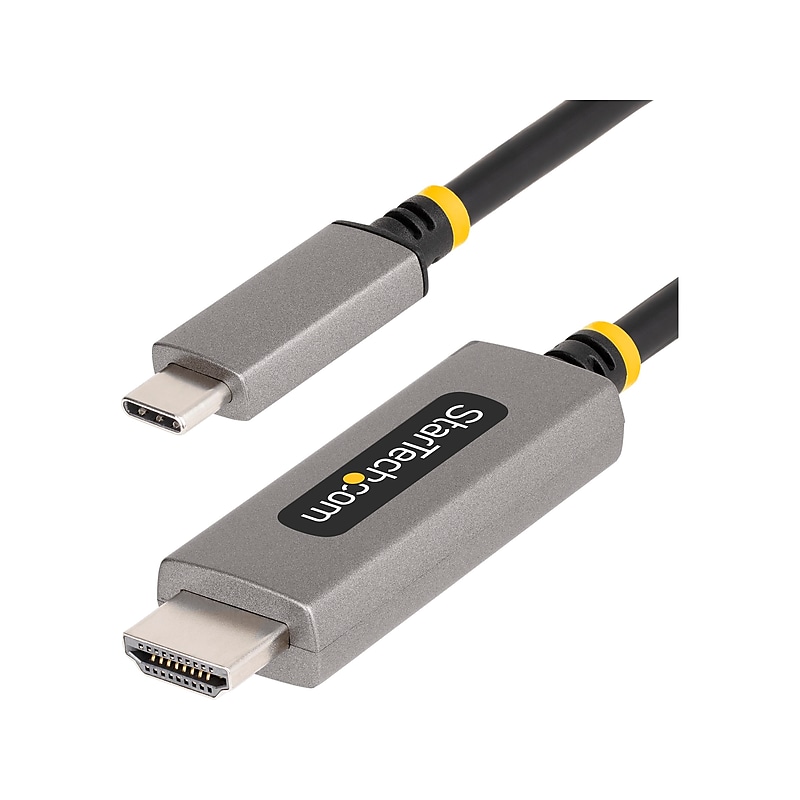 StarTech 10' USB-C to HDMI Video Adapter Cable, 8K 60Hz/4K 144Hz, Male to Male, Space-Gray, HDMI 2.1 (136B-USBC-HDMI213M) image 1