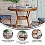 Flash Furniture Lourdes Indoor/Outdoor French Bistro Table, Navy/White (SDA64280NVWHNAT)~#|#~8DBCD09C-246D-403D-B3E8A55E89E636E6_sc7