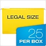 Pendaflex Recycled Hanging File Folders, Legal Size, Yellow, 25/Box (PFX 4153 1/5 YEL)~#|#~8DC6826C-A03E-4DD1-B56B510325738BCA_sc7