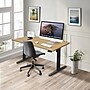 Mount-It! 55"W Electric Rectangular Adjustable Standing Desk, Maple/Black (MI-18089)~#|#~8DCC88E3-D2E6-4F4A-B5DBF6D13C7FCFD7_sc7
