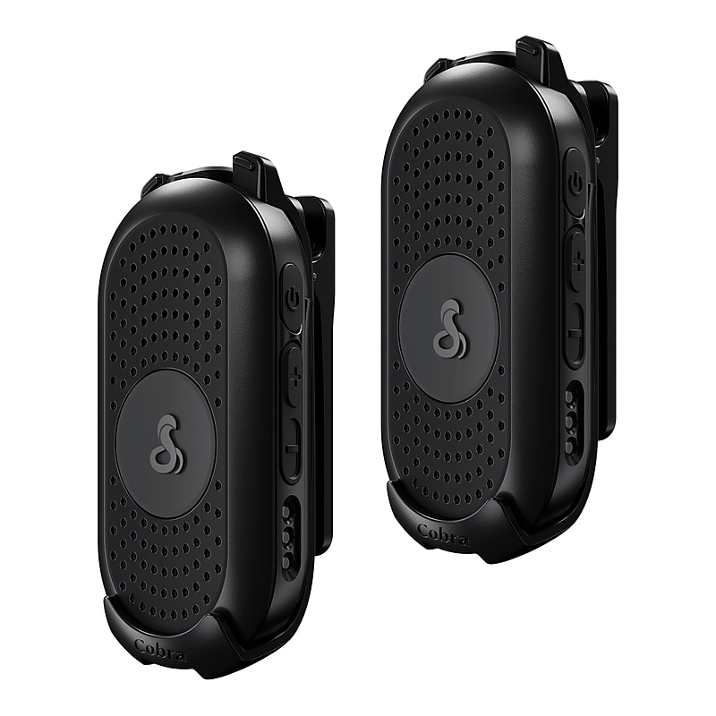 Cobra Compact 2-Way Handheld Business Radio with Dual-Dock Charger, Black, 2/Pack (PX280) image 1