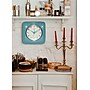 Infinity Instruments Square Retro Turquoise Wall Clock, 9.25" (13228TQSE-4103)~#|#~8DD1A2AE-3D3B-406C-ADE8B1FA1BC08F61_sc7