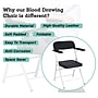 Viva Comfort Portable Phlebotomy Blood Drawing Chair, Black (ADI997-03-BLK-MK)~#|#~8DD76802-D0D4-4E04-A3049BC0CFF95A94_sc7