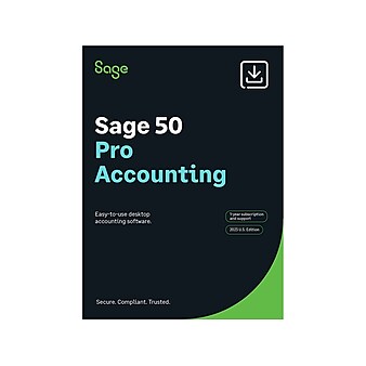 Sage 50 Pro Accounting for 1 User, Windows, Download (PROS2023ESDCSRT)
