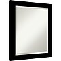 Amanti Art Brushed Black Beveled Bathroom Wall Mirror, 23.5" x 19.5", Black (A42678100279)~#|#~8DDB404A-10CC-4A18-A5D31D0F09726F9D_sc7