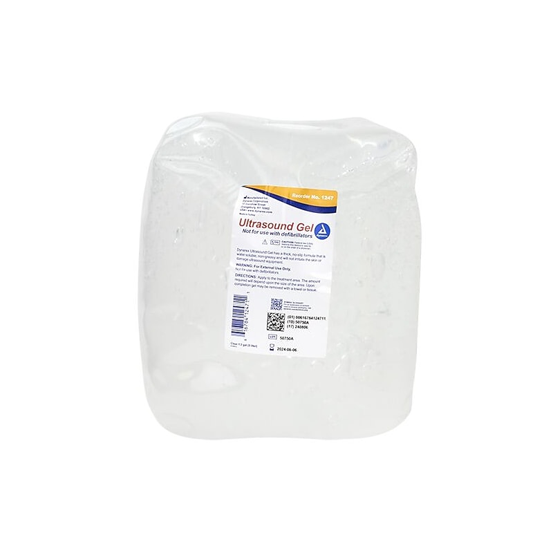 Dynarex Ultrasound Gel, 1.3 gal., Clear, 4/Carton (1247) image 1