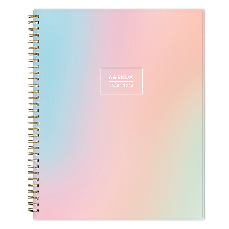 2025-2026 Blue Sky Leia 8.5" x 11" Academic Year Weekly & Monthly Planner, Plastic Cover, Multicolored (151114) image 1