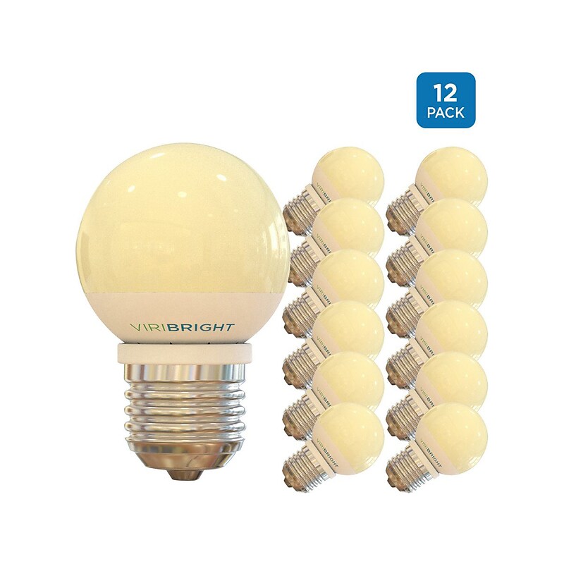 Viribright 3.2-Watts Soft White LED Globe Bulb, 12/Pack (74564) image 1