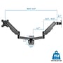 Mount-It! Adjustable Dual Monitor Wall Mount, Up to 32", Black (MI-1766B)~#|#~8DEA8A5C-7EF0-4D33-B67F9EA1D5536779_sc7