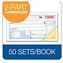 Adams 2-Part Carbonless Receipt Book, 5.38" x 2.75", White/Canary, 50 Sheets/Pad (DC2501)~#|#~8DEC4934-2715-44C3-BA2B37337ED29C69_sc7