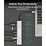 Plugable 7-in-1 USB-C Hub Multiport Adapter, Silver (USBC-7IN1)~#|#~8DF1925F-C699-4287-A9E4A1DF48CAAE78_sc7