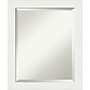 Amanti Art Vanity White Narrow Frame Wall Mirror, 23.5" x 19.5" (A42674593026)~#|#~8DF35D29-9AE0-48C5-A3E3DEB80A227ACA_sc7