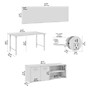 Bush Business Furniture Hustle 30"H x 60"W 2 Person Back to Back Cubicle Workstation, Platinum Gray (HUS015PG)~#|#~8DF3EA46-764C-4102-B7C05AAB6F56A6C4_sc7