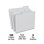 Staples Reinforced File Folders, 1/3-Cut Tab, Letter Size, Gray, 100/Box (ST508895-CC)~#|#~8DF6E98B-7F76-40B2-80061AC33A7D966E_sc7