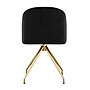 Martha Stewart Sora Velvet Swivel Task Chair, Black/Polished Brass (CH222119BKGLD)~#|#~8DF9F95A-723B-41D5-A2EE489F6A3F29B8_sc7