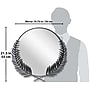 Infinity Instruments Empress Metal Wall Mirror, 22" (20006BK)~#|#~8DFB2B3F-6EBB-491E-98F47CC4DF4C81D2_sc7