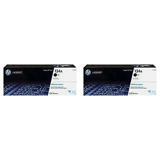 HP 134X Black High Yield Toner Cartridge, 2/Pack (HP134X2PK