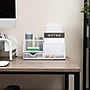 Mind Reader 7-Compartment Metal Desk Organizer File and Accessory Storage, White (JOEORG-WHT)~#|#~8E014329-04F0-4C3F-B034BF5F93AAC522_sc7