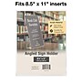 Excello Global Products Anti-Glare L Shape Sign Holder, 8.5" x 11", Vertical, Table Top/Countertop, Clear Acrylic~#|#~8E0362A8-67B5-497D-9DCAAE852AD5C56C_sc7