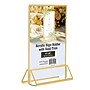Excello Global Products Generic Holder, 4" x 6", Vertical, Desktop/Countertop, Gold Acrylic (SGNH-GT-4X6)~#|#~8E03DAE9-7178-490B-A9A5D4ACA735E745_sc7