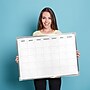 Flipside Magnetic Melamine Dry-Erase Calendar Whiteboard, Aluminum, 3' x 2' (17303)~#|#~8E05B79C-D716-4E7E-BEE610D3BFC3220E_sc7
