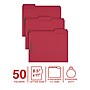 Staples Reinforced Classification Folder, 3/4" Expansion, Letter Size, Red, 50/Pack (ST62732)~#|#~8E097690-7163-40D1-A645109304C0AC96_sc7
