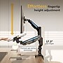 Mount-It! Monitor and Laptop Pole Desk Mount with Gas Spring Arms for 49" Monitors and 17.3" Laptops, Black (MI-12008)~#|#~8E0A2136-8BC7-487D-BD5D33AB9E716019_sc7