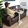 Mount-It! Foldable Rolling Overbed Table, 26.75"W, White (MI-8046)~#|#~8E0F690B-293F-4F22-B64E285B69ACF336_sc7