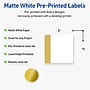 Avery Laser/Inkjet Square Multipurpose Labels, 3" x 3", White, 60/Pack (S00DJQ)~#|#~8E12499E-1EF1-4D50-8DE3EB749388DF66_sc7