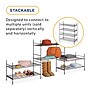 Whitmor 2-Shelf Metal Stand Alone Modular Shelving, 16.75" x 24.5" x 12", Matte Black (6898-10906)~#|#~8E138501-E557-4467-824B67E636452C32_sc7
