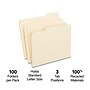 Staples 100% Recycled File Folders, 1/3-Cut Tab, Letter Size, 100/Box (ST246850/246850)~#|#~8E17276F-FE97-444B-B3C8A72D27DF70C9_sc7