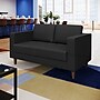 Flash Furniture Hercules Artemis LeatherSoft Reception Loveseat, Black (ZB89212SBLK)~#|#~8E17EAA7-4624-4B40-B9CEA8F9CAA54E14_sc7