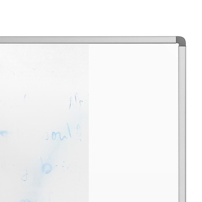 Luxor Magnetic Porcelain Dry-Erase Whiteboard, Aluminum Frame, 72