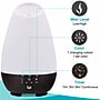 HealthSmart Evaporative Cool Mist Tabletop Humidifier, 500mL, White (40-500-190)~#|#~8E1D5453-7945-4D09-A89DED3112277A31_sc7