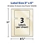 Avery Pearlized Ivory Rectangle Multipurpose Labels, 3" x 6", Ivory, 30/Pack (94249)~#|#~8E1E5448-582E-4D80-87ADD4D51407F897_sc7