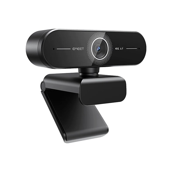 EMEET SmartCam 4K HD 3840 x 2160 WebCam, Tripod-Mount, Black