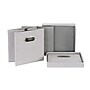 Household Essentials Medium Stackable Folding Fabric Storage Bin, 11" x 11.4"x 11.4", 24.75 Qt., Gray, 2/Pack (804-1)~#|#~8E204D2B-F331-4B56-9BFFBFA345A57A20_sc7