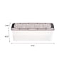 Iris 5.8 Quart Stack and Pull Latching Plastic Storage Bin, Clear, 12/Pack (500146)~#|#~8E2054E0-8979-4935-BA080E70C6B36A1E_sc7