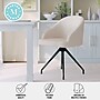 Martha Stewart Sora Velvet Swivel Task Chair, White/Oil Rubbed Bronze (CH222119WHBK)~#|#~8E2291CE-27AE-4A12-A25E848B7E77D309_sc7