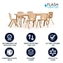 Flash Furniture Emmy Rectangular Activity Table Set, 24" x 48", Height Adjustable, Natural (YCX13RECTBLNAE)~#|#~8E286D04-AB4F-4650-BC2B4794D52A7907_sc7