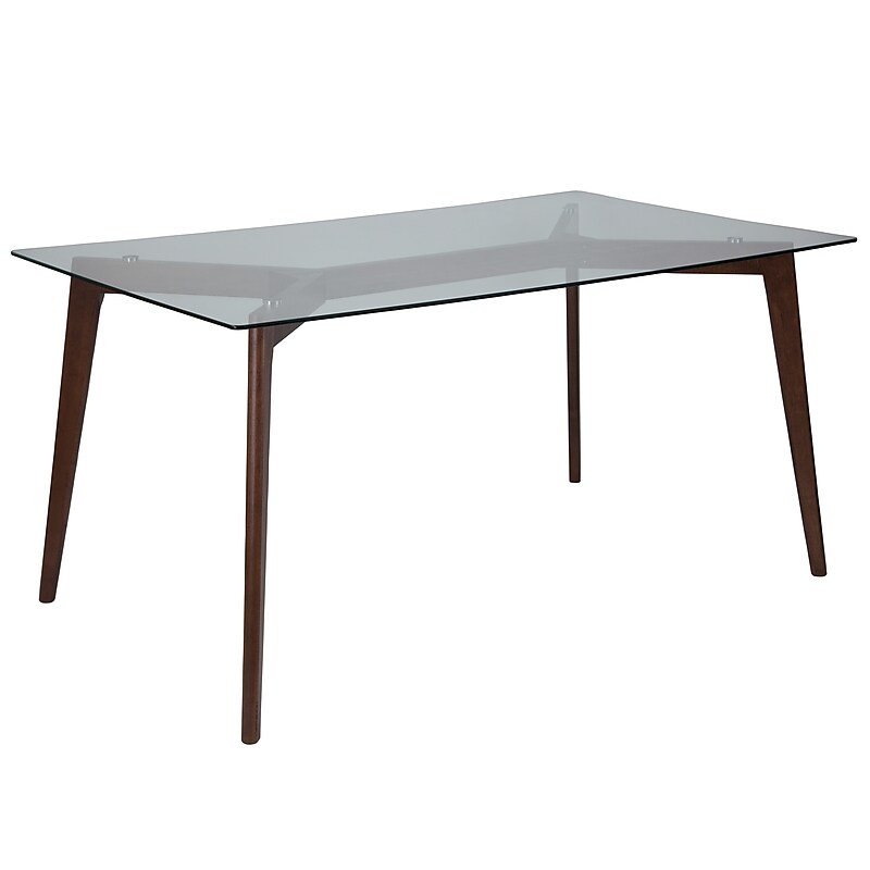 Flash Furniture 59" Wood Dining Walnut (SKTC5049W) image 1