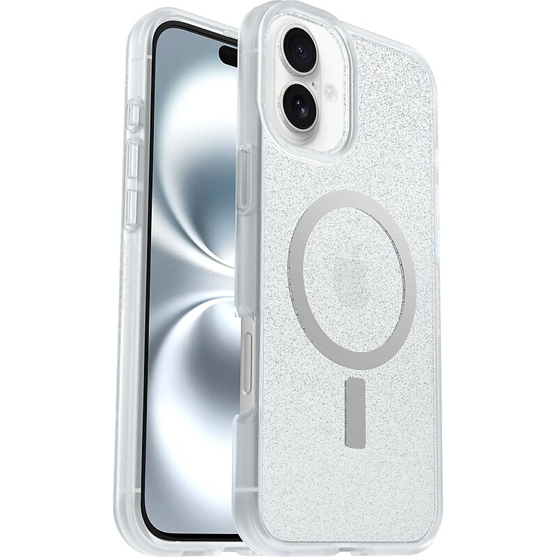 OtterBox React MagSafe Phone Case for Apple iPhone 16 Plus, Shock Absorbing, Clear (77-99671) image 1