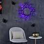 Nearly Natural 23" Pre-Lit Halloween Black Fall Wreath with 60 Orange and Purple LED Lights (W1372)~#|#~8E2CC801-0A0B-4B61-BF3E3E30A187B520_sc7