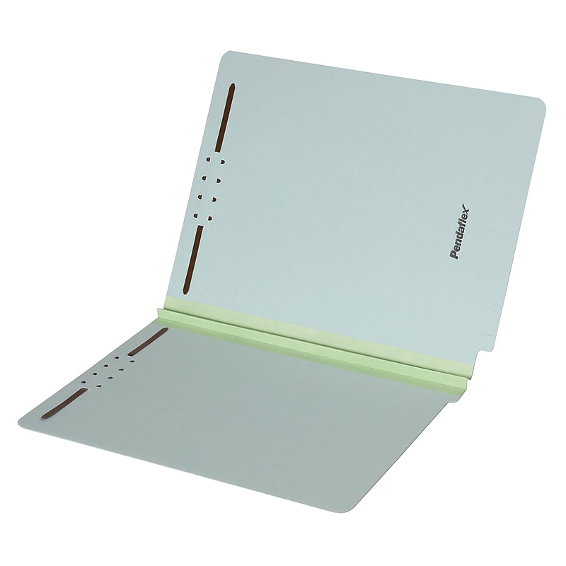 Pendaflex Heavy Duty Pressboard Classification Folder, 1" Expansion, Letter Size, Light Green, 25/Box (44705) image 1