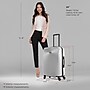 DUKAP Inception 25.98" Hardside Suitcase, 4-Wheeled Spinner, TSA Checkpoint Friendly, Silver (DKINC00M-SIL)~#|#~8E34CBC4-0683-4233-81ECCE45209D95E7_sc7