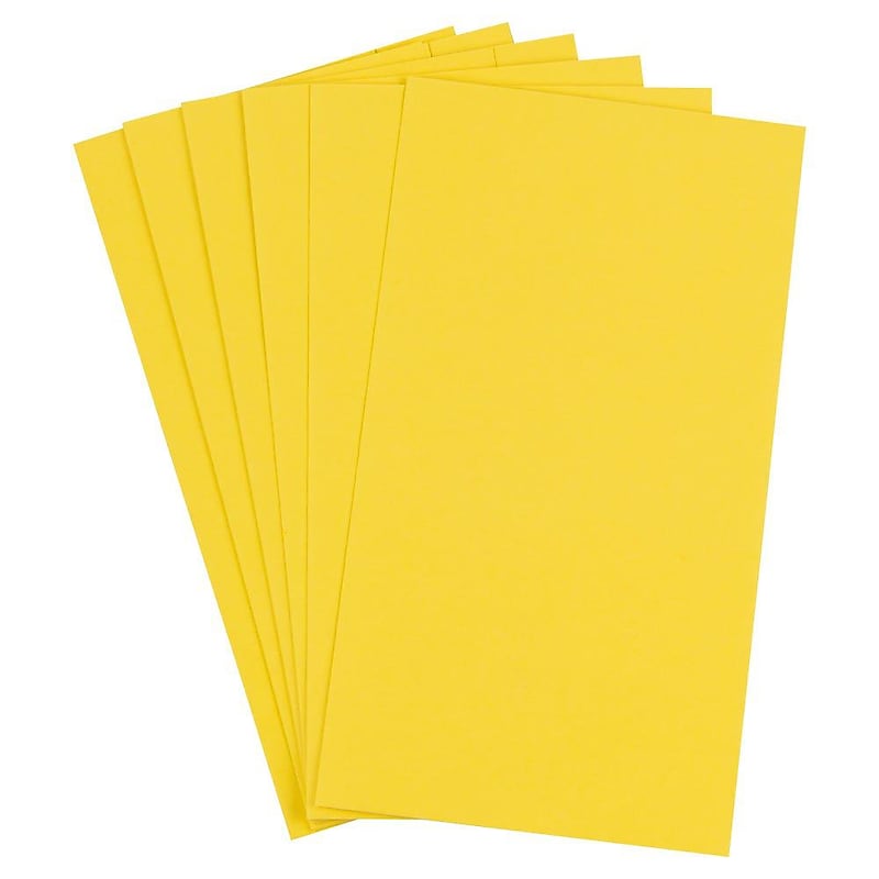 JAM Paper Gift Wrap, 25' x 0.1", Yellow, 6/Pack (2770135262YE) image 1
