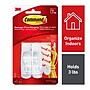 Command Medium Utility Hooks, 3 lb., White, 2/Pack (17001ES)~#|#~8E3AE435-5210-47ED-84D67C6E73B002AB_sc7